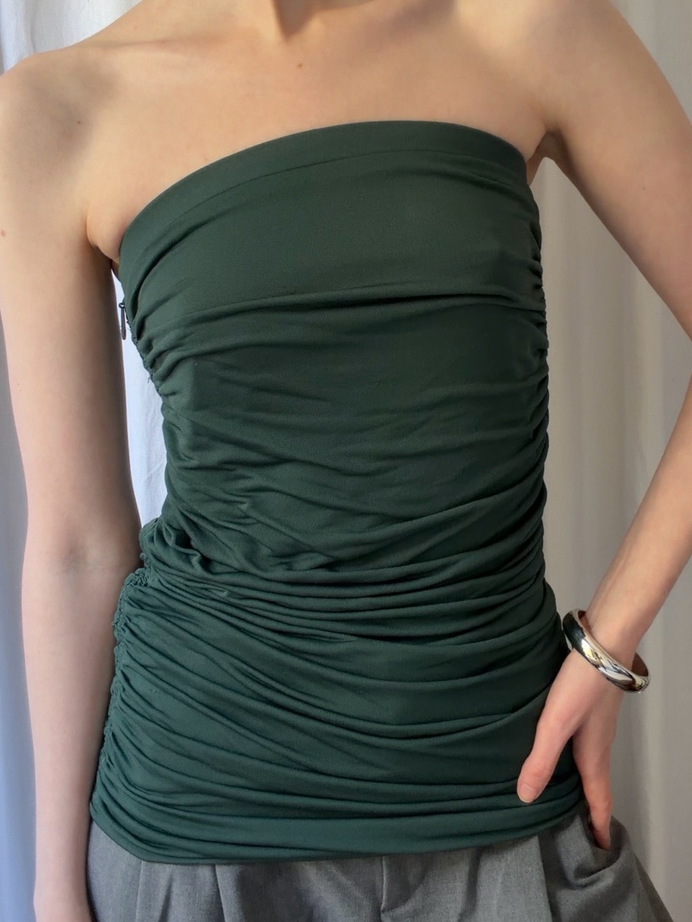 💙Deep Teal Ruched Top/Skirt💚